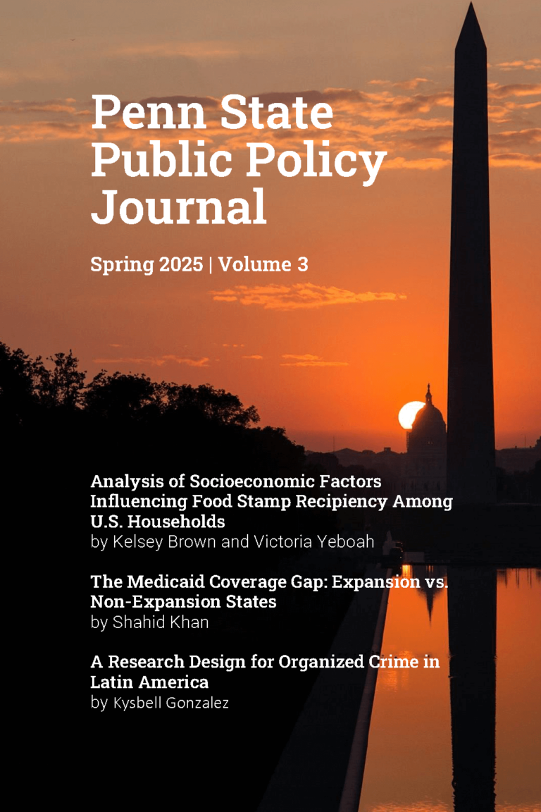 Penn State Public Policy Journal Spring 2025 Cover